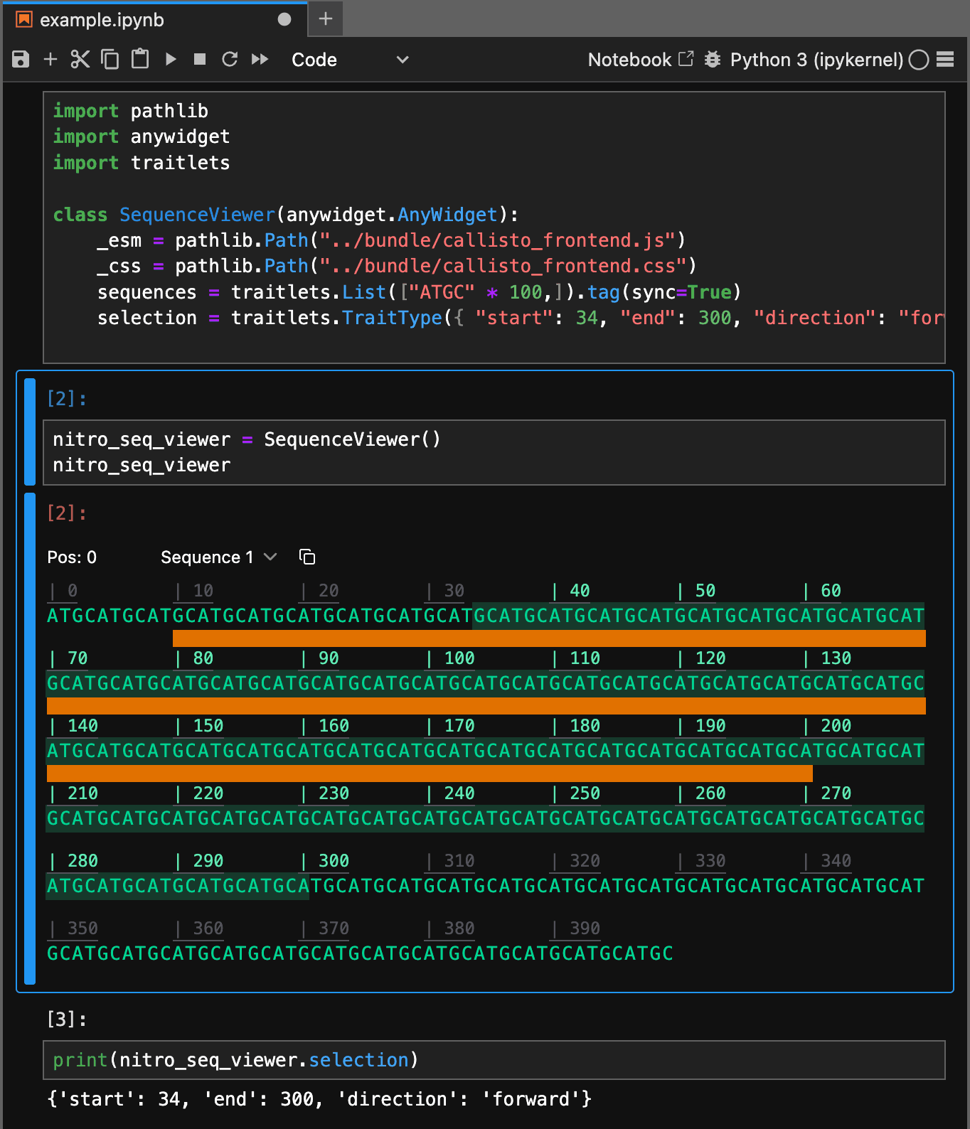 Callisto Widget in Jupyter Notebook